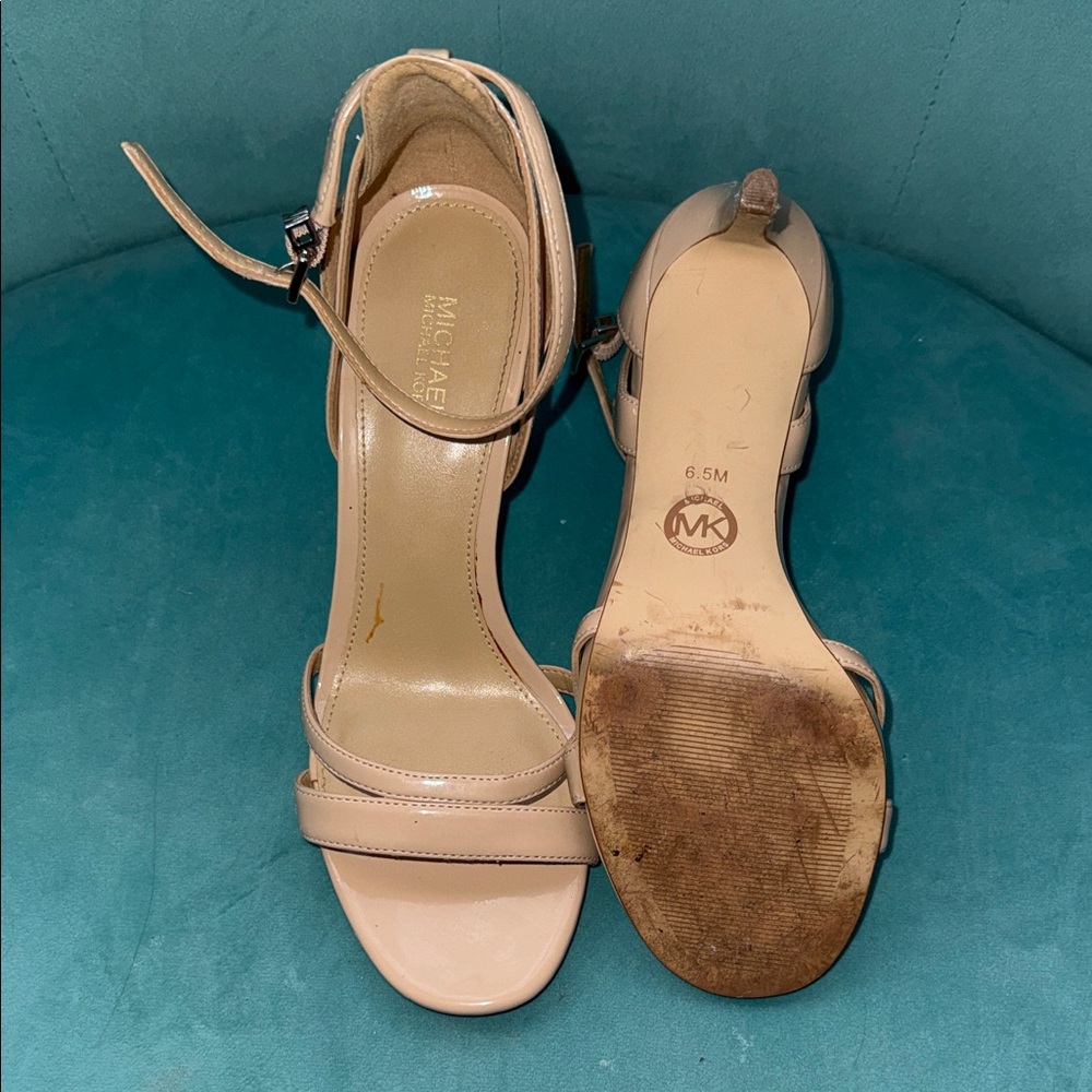 Michael Kors Nude Strappy Heels